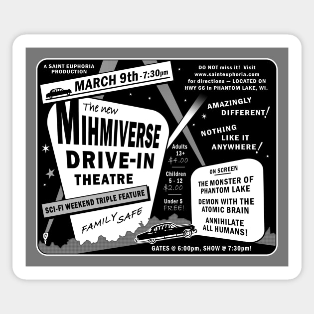 Mihmiverse Drive-in Theatre Sticker by SaintEuphoria